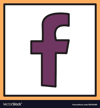 Unusual look facebook logotype social network vector image