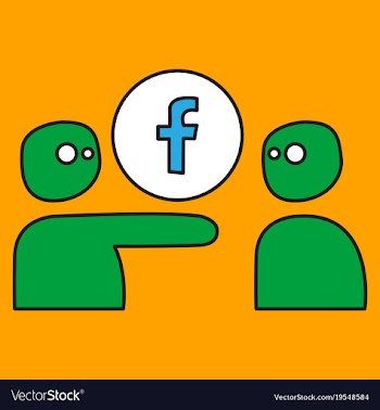 Unusual look facebook logotype social network vector image
