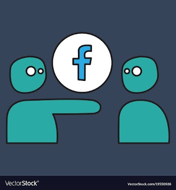 Unusual look facebook logotype social network vector image
