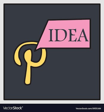 Unusual look icon of pinterest on background with vector image