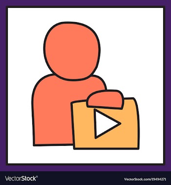 Unusual look play logo icon buttonyoutube flat vector image