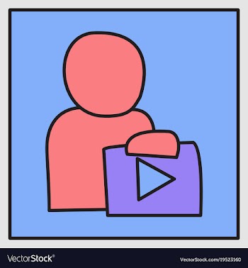 Unusual look play logo icon buttonyoutube flat vector image