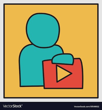 Unusual look play logo icon buttonyoutube flat vector image