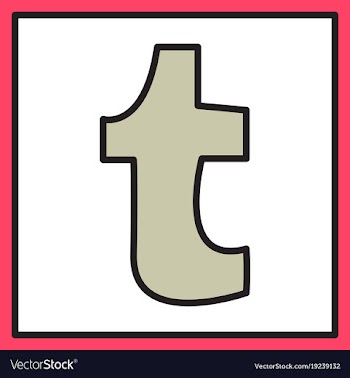 Unusual look tumblr social media icons vector image