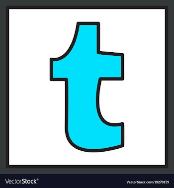 Unusual look tumblr social media icons vector image