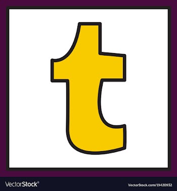 Unusual look tumblr social media icons vector image