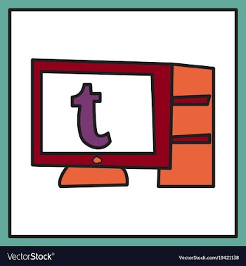 Unusual look tumblr social media icons vector image