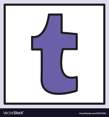 Unusual look tumblr social media icons vector image