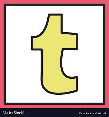 Unusual look tumblr social media icons vector image