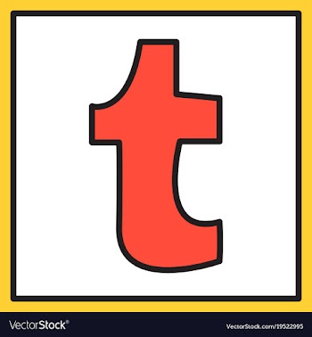 Unusual look tumblr social media icons vector image