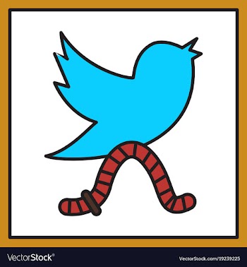 Unusual look tweet bird logotwitter icon vector image