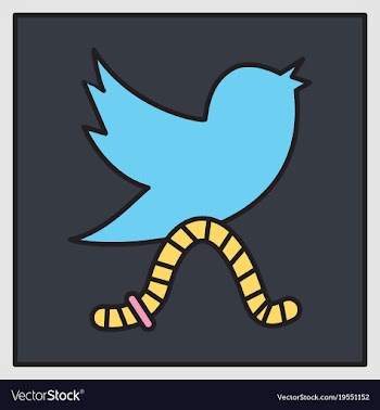 Unusual look tweet bird logotwitter icon vector image