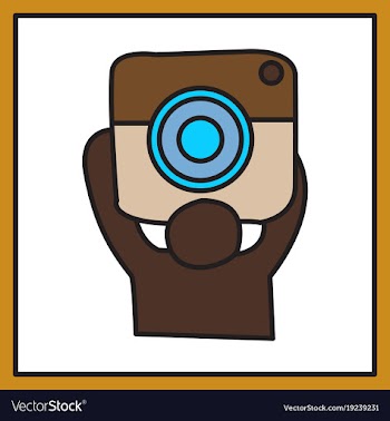 Unusual look web icon of modern lineart camera vector image