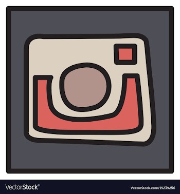 Unusual look web icon of modern lineart camera vector image