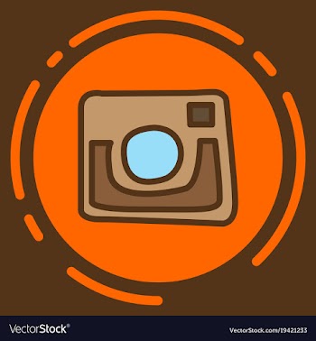 Unusual look web icon of modern lineart camera vector image