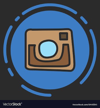 Unusual look web icon of modern lineart camera vector image
