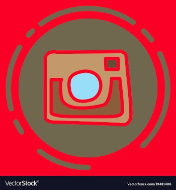 Unusual look web icon of modern lineart camera vector image