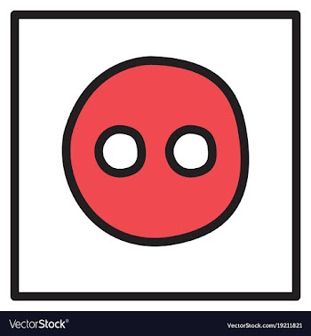 Unusual look web icon of modern social network vector image
