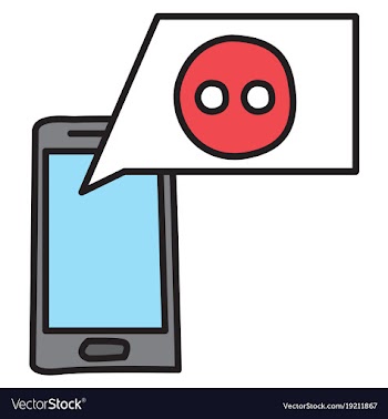Unusual look web icon of modern social network vector image