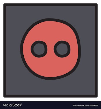 Unusual look web icon of modern social network vector image