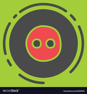Unusual look web icon of modern social network vector image