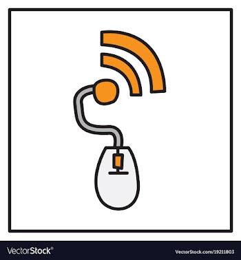 Unusual look wifi signal vector image