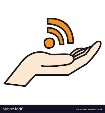 Unusual look wifi signal vector image