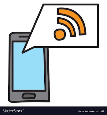 Unusual look wifi signal vector image