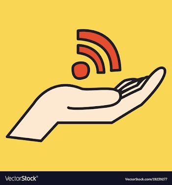 Unusual look wifi signal vector image