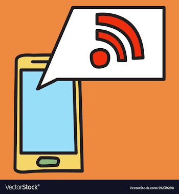 Unusual look wifi signal vector image