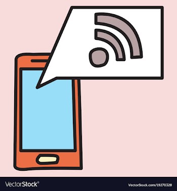 Unusual look wifi signal vector image