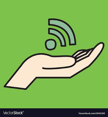 Unusual look wifi signal vector image