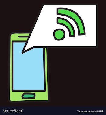 Unusual look wifi signal vector image
