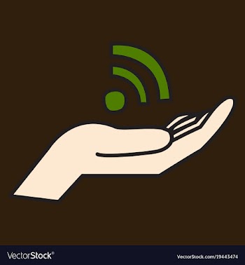 Unusual look wifi signal vector image