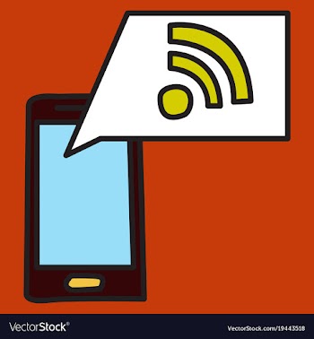 Unusual look wifi signal vector image
