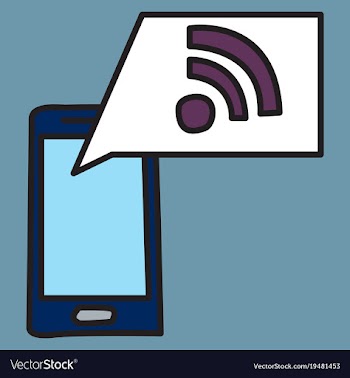 Unusual look wifi signal vector image