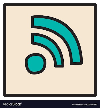 Unusual look wifi signal vector image