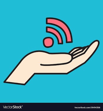 Unusual look wifi signal vector image