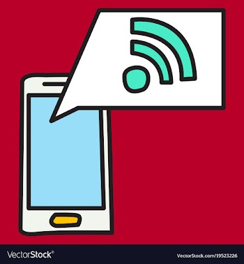 Unusual look wifi signal vector image