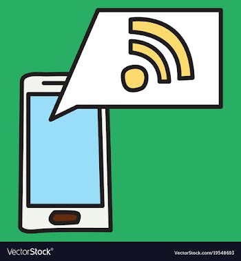Unusual look wifi signal vector image