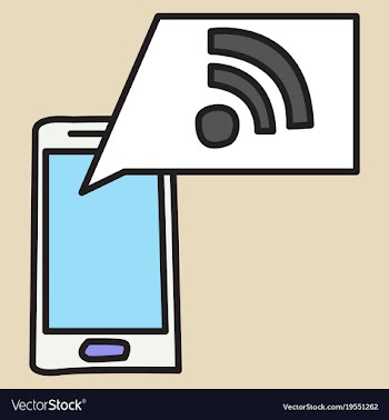 Unusual look wifi signal vector image