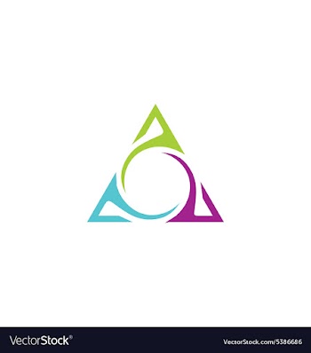  					Unusual triangle abstract business logo vector&nbsp;image														