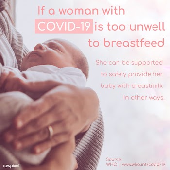 Unwell mom and breastfeeding during COVID-19 social template source WH.. | Free  vector - 2322477