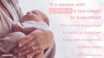 Unwell mom and breastfeeding during COVID-19 social template source WH.. | Free  vector - 2322595