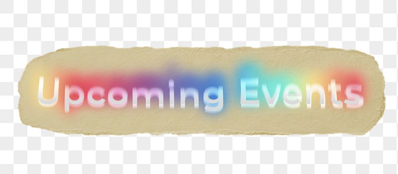 Upcoming events png ripped paper | Free PNG - rawpixel