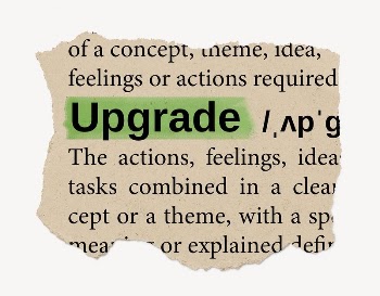 Upgrade ripped dictionary, editable word | Free PSD - rawpixel