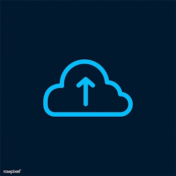 Upload to cloud storage symbol vector | Free stock vector - 474850