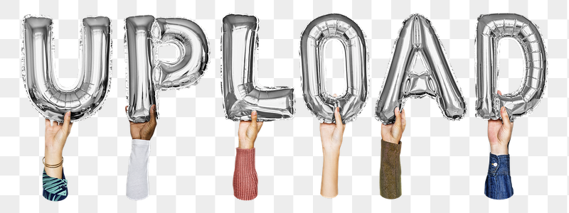 Upload word png, hands holding | Free PNG - rawpixel