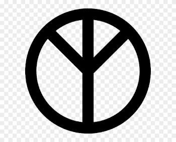 Upside Down Peace Sign - Peace Symbol Png, Transparent Png ...