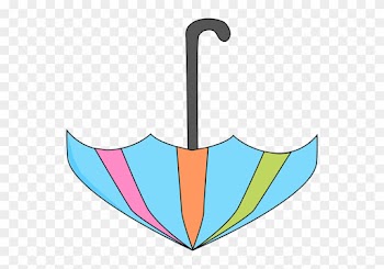 Upside Down Umbrella - Upside Down Umbrella Clipart